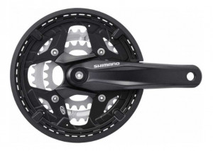 ANGRENAJ PEDALIER SHIMANO ALIVIO FC-M430-L 44X32X22T BRAT 175MM PT. 9 VIT. PE SPATE CU CG INCOMPATIBIL CHAINCASE INCL. SURUBURI LOGO SHIMANO NEGRU AMBALAT IND.