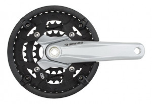 ANGRENAJ PEDALIER SHIMANO ALIVIO FC-M430-S 44X32X22T BRAT 170MM PT. 9 VIT. PE SPATE CU CG INCOMPATIBIL CHAINCASE CU SURUBURI SHIMANO LOGO ARGINTIU AMBALAT IND.