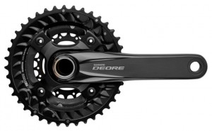 ANGRENAJ PEDALIER SHIMANO DEORE FC-M6000-3 40X30X22T BRAT 175MM PT. 10 VIT. PE SPATE 2-PCS FC FARA CG FARA BUTUC PEDALIER AMBALAT IND.