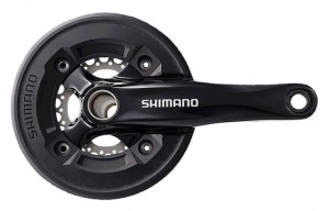 ANGRENAJ PEDALIER SHIMANO FC-M545 36X22T BRAT 175MM CU BASH GUARD INCOMPATIBIL CHAINCASE CU BB AMBALAT IND.