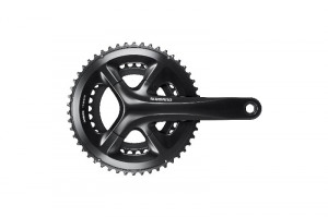 ANGRENAJ PEDALIER SHIMANO FC-RS510 50X34T BRAT 170MM PT. 11 VIT. PE SPATE 2-PCS FC FARA CG FARA BUTUC PEDALIER NEGRU AMBALAT IND.