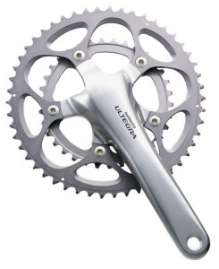 ANGRENAJ PEDALIER SHIMANO ULTEGRA FC-6650-S 50X34T BRAT 175MM PT. 10 VIT. PE SPATE HOLLOWTECH 2 FARA BUTUC PEDALIER ARGINTIU AMBALAT IND.
