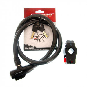 Antifurt Cablu CROSSER CL-823 15mm/90cm - Black - Img 2