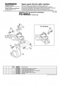 BB-PLATE SHIMANO FD-M952-E