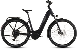 BICICLETA ELECTRICA CUBE TOURING HYBRID ONE 600 EASY ENTRY COAL CHROME 2026 62cm