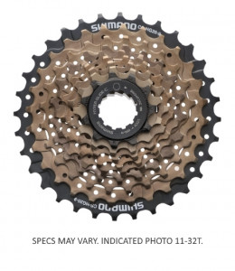 BLOC DE PINIOANE PE CASETA SHIMANO CS-HG20 9 VIT. 11-13-15-17-19-21-24-28-32T (BO) MARO AMBALAT IND.