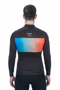 BLUZA CUBE TEAMLINE L/S BLACK-BLUE-RED M - Img 3