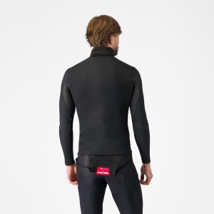 Bluza de corp cu guler Castelli Flanders Neck Warm Negru S - Img 2