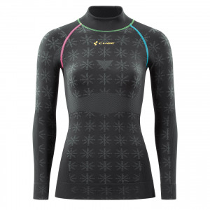 BLUZA DE CORP CUBE WS RACE BE WARM L/S BLACK M