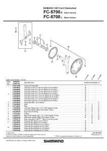 BRAT PEDALIER SHIMANO FC-5700S LEFT 172.5MM ARGINTIU - Img 2