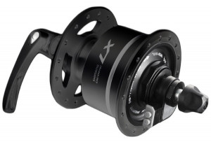 BUTUC CU DINAM SHIMANO DEORE LX DH-T670-3N QR 6V/3W 36H OLD 100MM NEGRU AMBALAT IND.