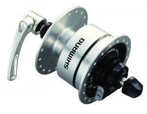 BUTUC CU DINAM SHIMANO DH-3N72 6V/3W 36H CLEAR COATING 100X108MM AMBALAT IND.