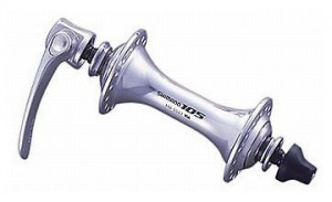 BUTUC FATA SHIMANO 105 HB-5501-S 32H OLD 100MM QR 133MM ARGINTIU AMBALAT IND.
