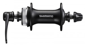 BUTUC FATA SHIMANO ACERA HB-M3050 32H OLD 100MM AX 108MM QR 133MM PT. ROTOR CENTER LOCK FARA PROTECTIE PT. MONTURA DISCULUI NEGRU AMBALAT IND.