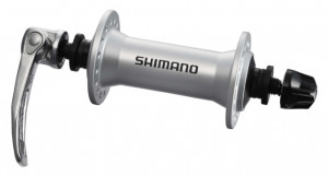 BUTUC FATA SHIMANO ALIVO HB-M430 32H OLD 100MM AX 108MM QR 133MM ARGINTIU SHIMANO LOGO ARGINTIU AMBALAT IND.