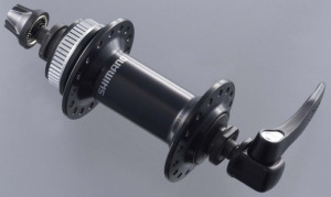 BUTUC FATA SHIMANO DEORE HB-M629 32H OLD 100MM AX 108MM PT. ROTOR CENTER LOCK QR 133MM FARA PROTECTIE PT. MONTURA DISCULUI NEGRU AMBALAT IND.
