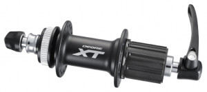 BUTUC SPATE SHIMANO DEORE XT FH-M785 36H 8/9/10 VIT. OLD 135MM AX 146MM QR 173MM NEGRU PT. ROTOR CENTER LOCK FARA PROTECTIE PT. MONTURA DISCULUI VRAC