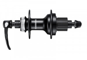 BUTUC SPATE SHIMANO FH-MT500 36H 12 VIT. OLD 135MM QR 166MM NEGRU PT. ROTOR CENTER LOCK FARA PIULITA DE STRANGERE FARA PROTECTIE PT. MONTURA DISCULUI NEGRU AMBALAT IND.