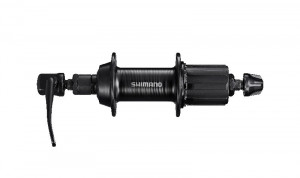 BUTUC SPATE SHIMANO TOURNEY FH-TX5008-QR 36H 8/9 VIT. OLD 135MM AX 146MM QR 166MM NEGRU NEGRU AMBALAT IND.