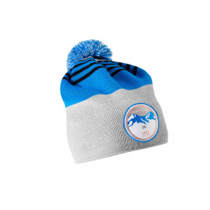 Caciula CUBE Beanie BOBBLE blue´n´grey Gri-albastru