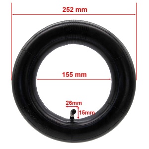 Camera trotineta electrica 10 X 3 - 80/65-6, valva curbata 90 grade