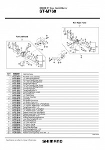 CAPAC INFERIOR SHIMANO ST-M760 DREAPTA - Img 2