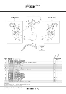 CAPAC MANETA SHIMANO ST-3400 STANGA SAU DREAPTA & SURUBURI DE FIXARE - Img 2