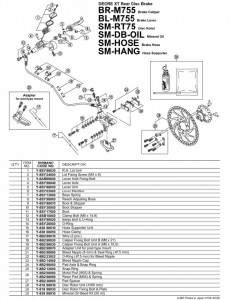 CAPAT NIPLU AERISIRE SHIMANO BR-M755