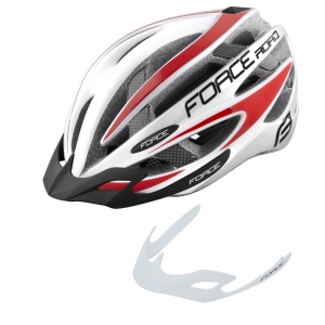 Casca Force Road alb/rosu L-XL (58-63 cm) - Img 6