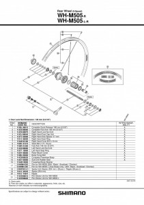 CASETA SHIMANO BUTUC ROATA SPATE WH-M505