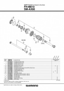 CASETA SHIMANO FH-M810