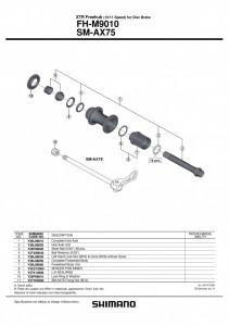 CASETA SHIMANO FH-M9010 COMPLET
