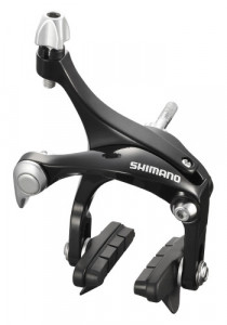 CLESTI DE FRANA SHIMANO BR-R561-L SPATE CS49 SURUB PIVOT 12.8MM SABOTI R55C3 SUNKEN NUT 10.5MM NEGRU AMBALAT IND.