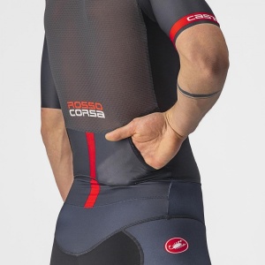 Costum de triatlon cu maneca scurta Castelli Free Sanremo SS, Negru, XS - Img 8