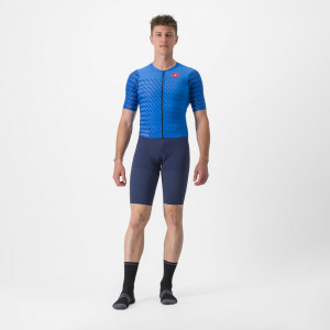 Costum de triatlon cu maneca scurta Castelli PR 2 Speed, Albastru/Bleumarin, S