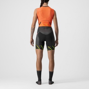 Costum de triatlon fara maneci Castelli Free W Sanremo SL, de dama, Portocaliu/Negru, M - Img 2