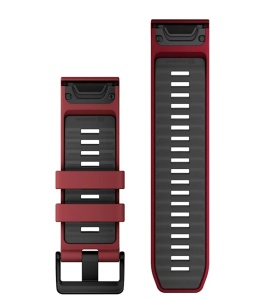 Curea Garmin quickfit 26 - Marsala/Graphite Silicone - Img 2