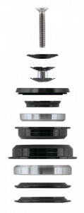 Cuvetarie Force Taper 1.1/8-1.1/2 56mm neagra - Img 3