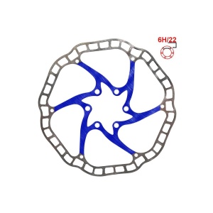 Disc frana eWheel EWD001 160mm, 6 gauri, albastru