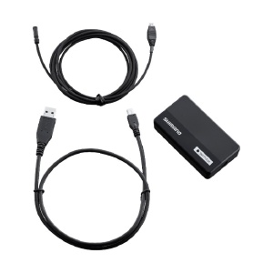 DISPOZITIV INTERFATA PENTRU PC SHIMANO SM-PCE02 CABLU USB X1 CABLU CONECTARE PC (SD300 TYPE) X1 3RD GROUP AMBALAT IND.