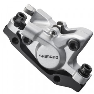 ETRIER FRANA HIDRAULICA PE DISC SHIMANO BR-M446S FATA SAU SPATE FARA ADAPTOR PLACUTE RESIN FARA ROTOR ARGINTIU AMBALAT IND.