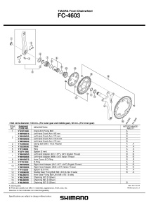 FOAIE SHIMANO FC-4603 30T-D ARGINTIE