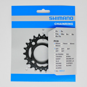 FOAIE SHIMANO FC-M523 22T-AN NEAGRA & CHAIN PROTECTOR