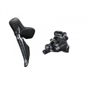 FRANA PE DISC SET ASAMBLAT SHIMANO J-KIT ULTEGRA ST-R8170(L) BR-R8170(F) HIDRAULICA PT. ROTOR 160MM PLACUTE RESIN (CU ARIPIOARE DE RACIRE) INCLUDE INSERTIE CONECTARE FURTUN SM-BH90 BLK 1000MM NEGRU 5 GROUP AMBALAT IND.