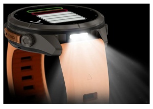 Garmin Fenix 9 Pro - inReach, 43mm Titan cu curea din silicon Shell Pink/Autumn Orange - Img 9