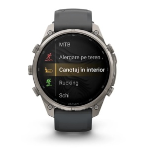 Garmin Fenix 9 Pro - inReach, 47mm Titan, cu curea din silicon Graphite/negru - Img 6