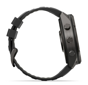 Garmin Fenix 9 Pro - inReach, 51mm Titan DLC Carbon Gray cu curea din silicon Black/Pebble Gray - Img 5