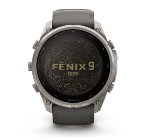Garmin Fenix 9 Pro - inReach, Solar, 51mm Titan Pebble Gray cu curea din silicon Silver Gray - Img 2
