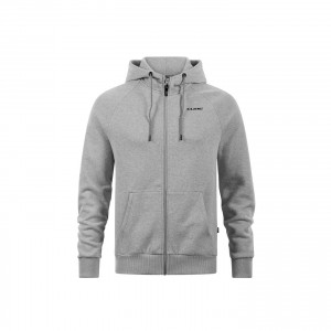 HANORAC CUBE ORGANIC ZIP HOODIE CLASSIC LIGHT GREY MELANGE M