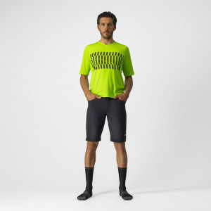 Jersey cu maneca scurta Castelli Trail Tech Tee, Galben Fluo/Negru, L - Img 5